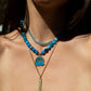 "Over The Rainbow" Genuine Blue Apatite Gemstone Choker "Over The Rainbow" Genuine Blue Apatite Gemstone Choker Panakeias Blessings   