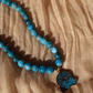 "Over The Rainbow" Genuine Blue Apatite Gemstone Choker "Over The Rainbow" Genuine Blue Apatite Gemstone Choker Panakeias Blessings   